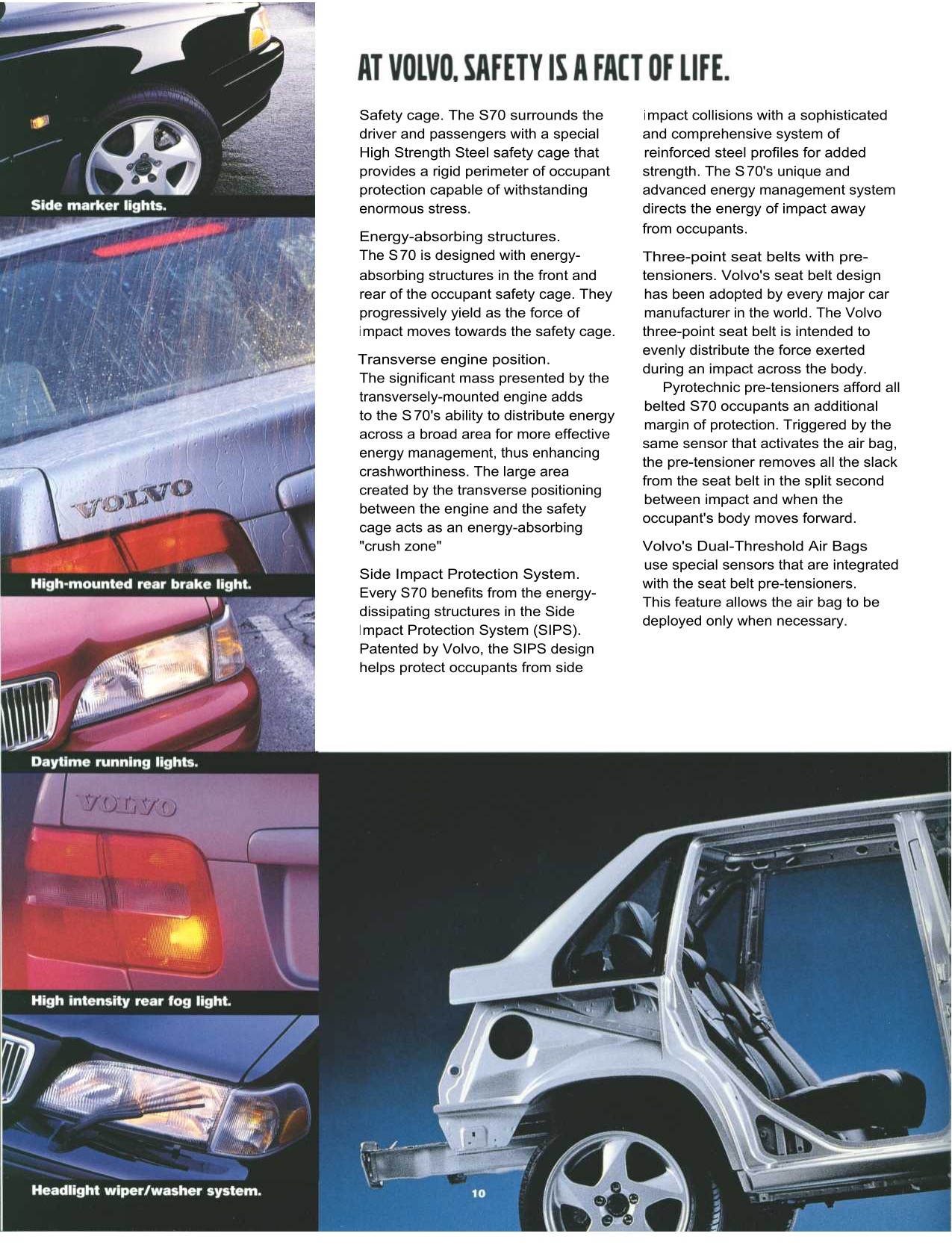 2000 Volvo S70 Brochure Page 16
